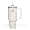 Stanley 40 OZ Rose Quartz Swirl Quencher Flowstate Tumbler Cup