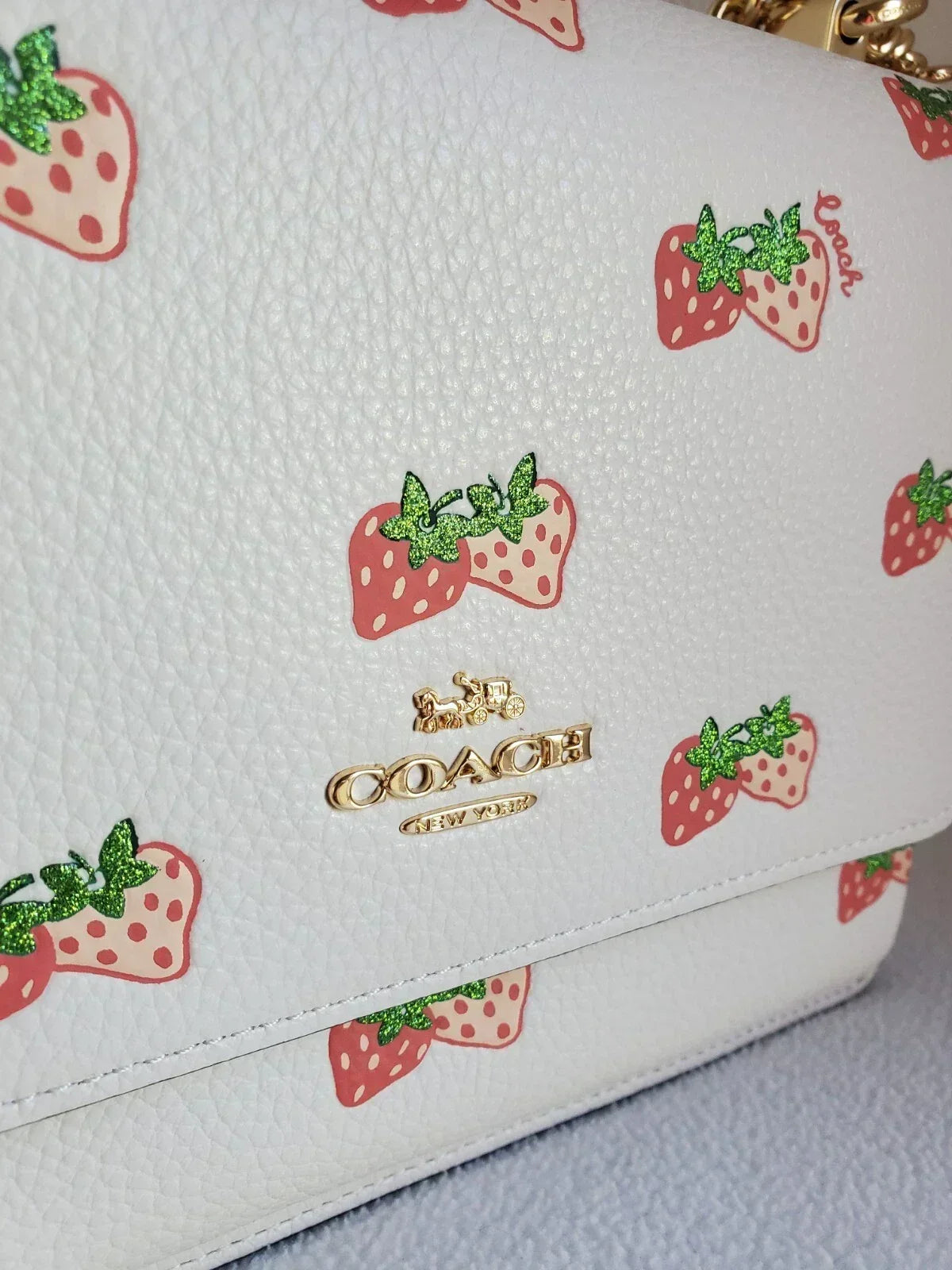 Coach Klare Crossbody With Strawberry Print