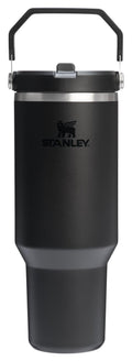 Stanley IceFlow 2.0 Flip Straw Tumbler with Handle 40 oz | Twist On Lid and Flip Up Straw | Leakproof Water Bottle | Insulated Stainless Steel | BPA-Free | Black 2.0