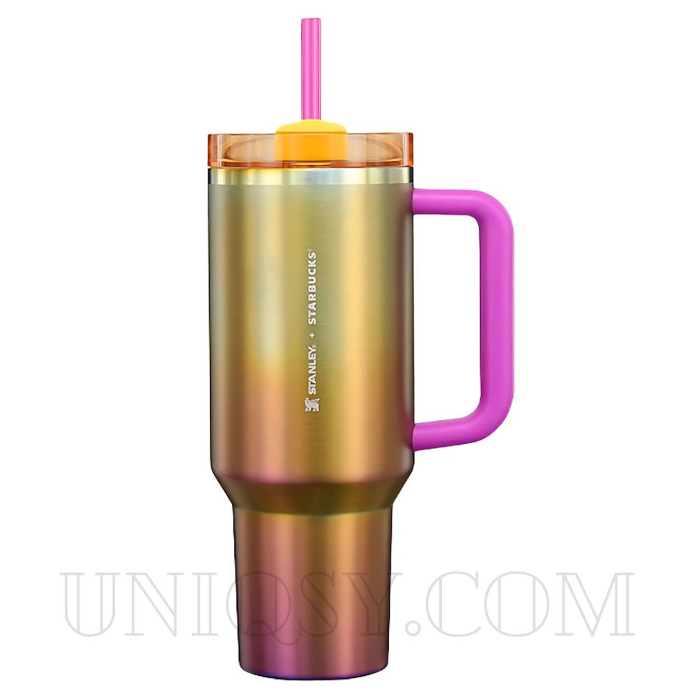 Stanley 40 OZ Tumbler Cup - X Starbucks Yellow Quencher Flowstate