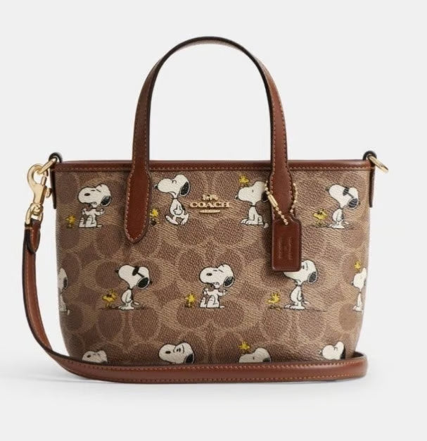 Coach X Peanuts City Mini Tote Bag